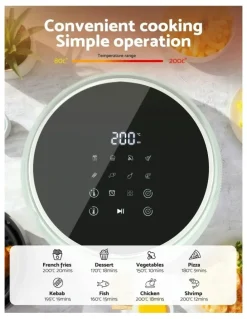 Devanti Touch Control Air Fryer 1700W 5L