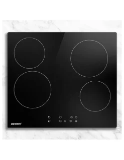 Devanti Touch Control Ceramic Cooktop 60cm in Black