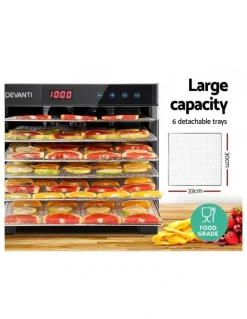 Devanti 6 Trays Commercial Food Dehydrator