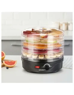 Devanti 5 Trays Food Dehydrator in Black