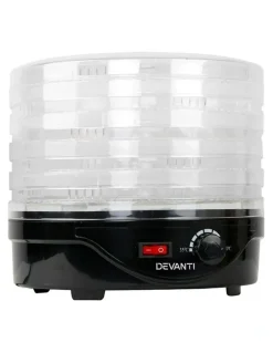 Devanti 5 Trays Food Dehydrator in Black