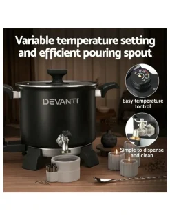 Devanti Wax Melter Candle Making 1200W 5L