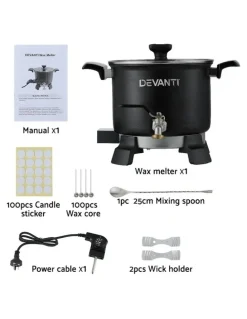 Devanti Wax Melter Candle Making 1200W 5L