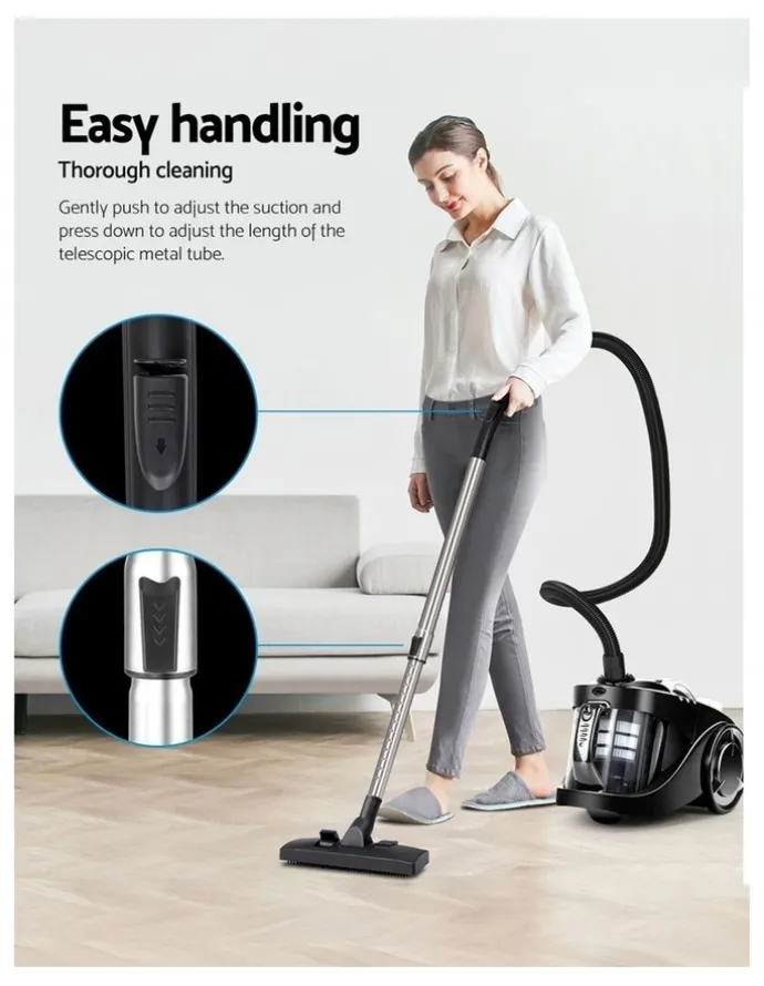 Devanti 2200W Bagless Vacuum Cleaner in Black
