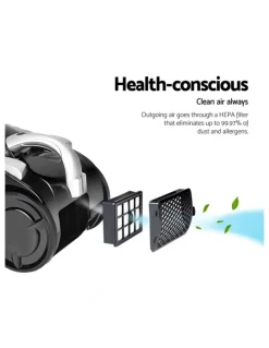 Devanti 2200W Bagless Vacuum Cleaner in Black