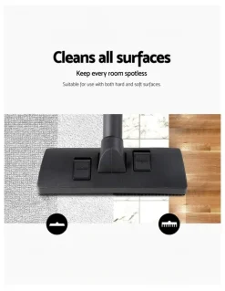 Devanti 2200W Bagless Vacuum Cleaner in Black