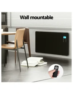 Devanti 2000W Electric Convection Heater in Black