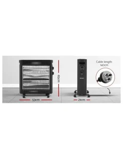 Devanti 2200W Infrared Radiant Heater