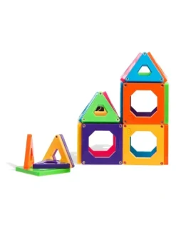 Discovery Mindblown Magnetic Tile Building Blocks Set (24-Piece)