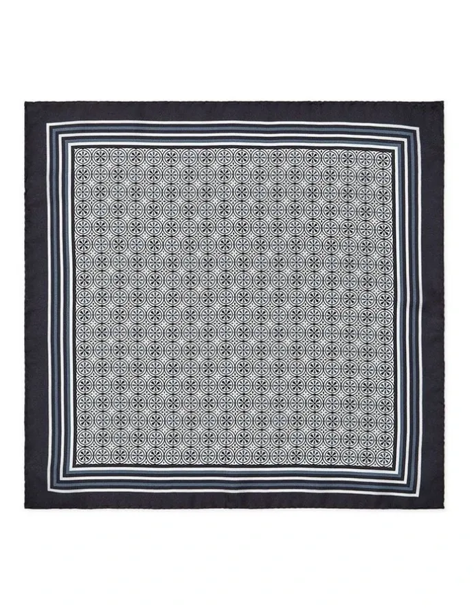 Dom Bagnato Anello Foulard Silk Pochette In Black