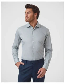 Dom Bagnato Marcell Tailored Fit Shirt In Olive