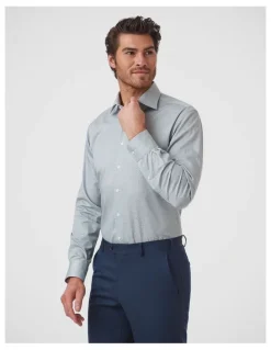 Dom Bagnato Marcell Tailored Fit Shirt In Olive