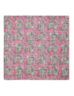 Dom Bagnato Paisley Shappe Silk Pochette in Rose