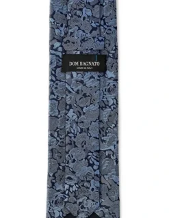 Dom Bagnato Sagoma Fiori Silk Tie In Azure
