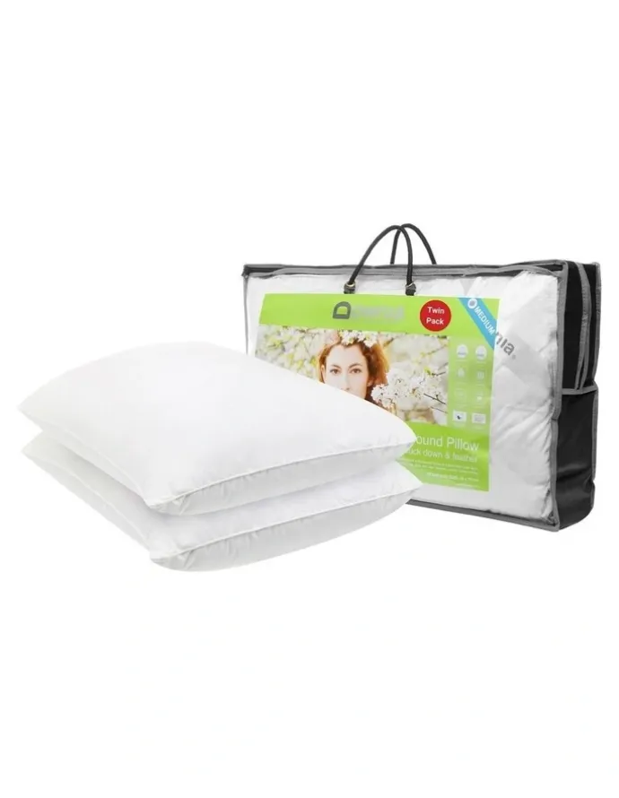 Downia Double Down Surround Pillow 2 Pack in White