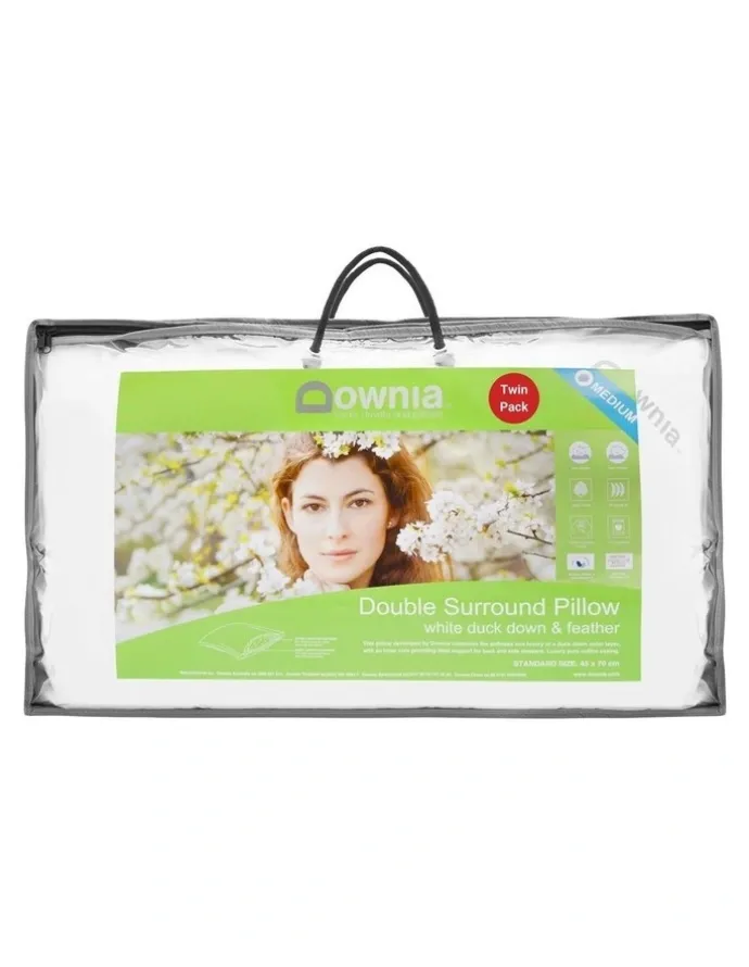 Downia Double Down Surround Pillow 2 Pack in White