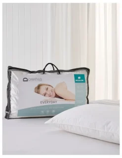 Downia Everyday Duck Feather and Down Pillow in White