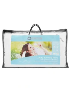 Downia Luxury Surround Goose Down And Feather Pillow in White
