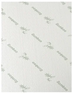 Dreamaker Bamboo Knitted Waterproof Mattress Protector in White