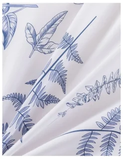 Dreamaker Daphne Pure Cotton Reversible Quilt Cover Set in White