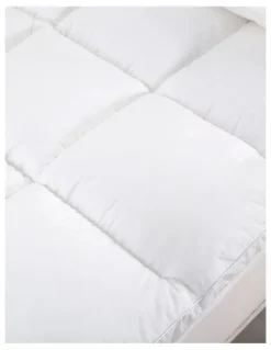 Dreamaker Down Alternative Microfiber Baby Cot Mattress Topper in White