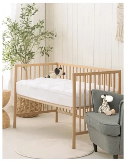 Dreamaker Down Alternative Microfiber Baby Cot Mattress Topper in White