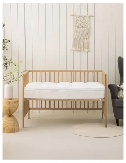 Dreamaker Down Alternative Microfiber Baby Cot Mattress Topper in White