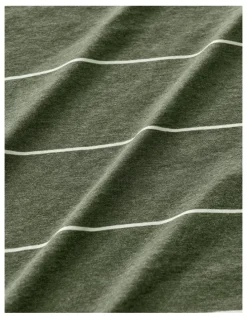 Dreamaker Jersey Luxe 100% Cotton Reversible Quilt Cover Set in Olive