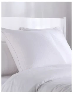 Dreamaker Premium Cotton European Pillow Protector 2 Pack 65x65cm in White