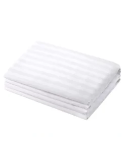 Dreamaker Premium Cotton European Pillow Protector 2 Pack 65x65cm in White
