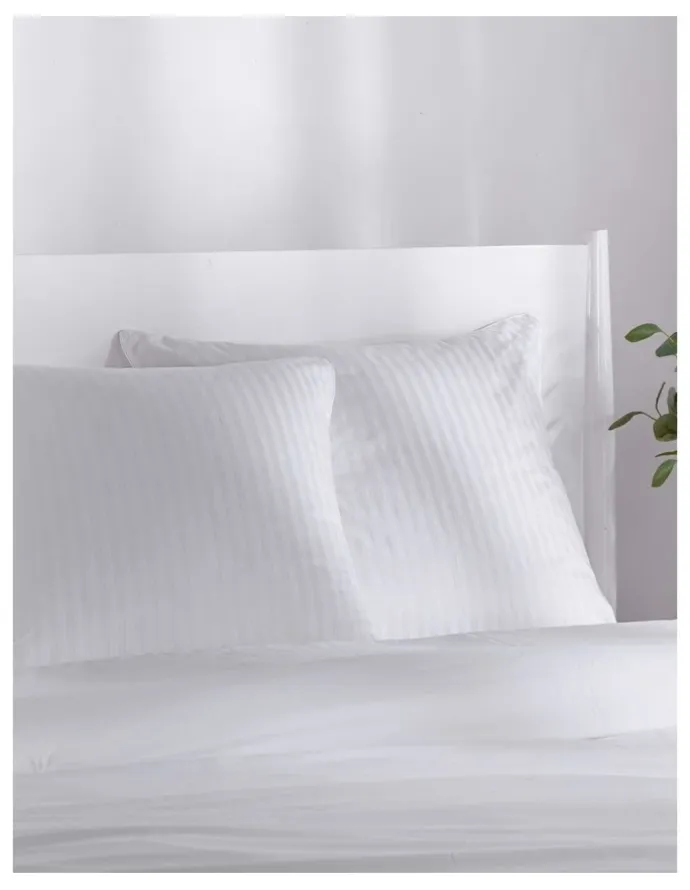 Dreamaker Premium Cotton European Pillow Protector 2 Pack 65x65cm in White