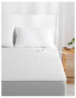 Dreamaker Pure Cotton Quilt Electric Blanket in White