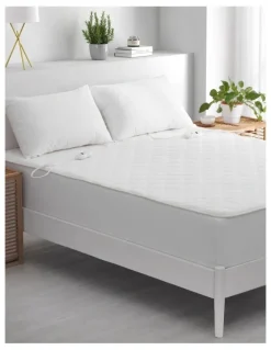 Dreamaker Pure Cotton Quilt Electric Blanket in White