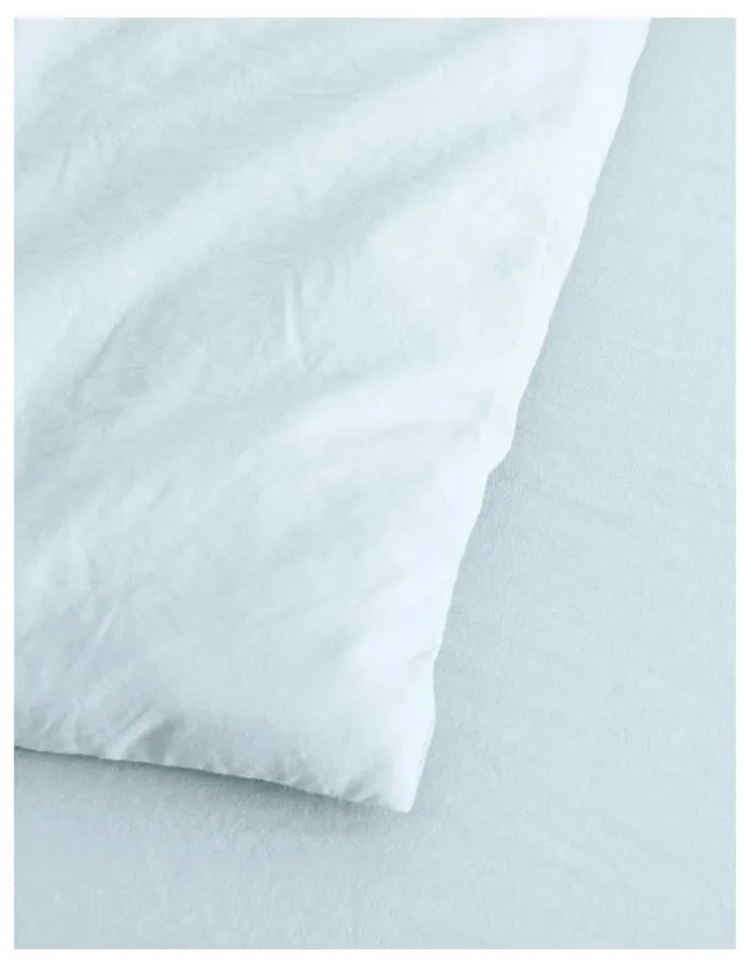 Dreamaker Superfine Washed Microfibre Quilt Cover Set in Ice Blue