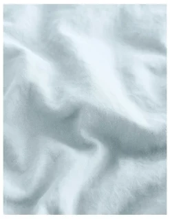 Dreamaker Superfine Washed Microfibre Quilt Cover Set in Ice Blue