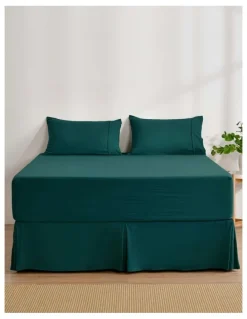 Dreamaker Superfine Washed Microfibre Pleated Valance in Teal