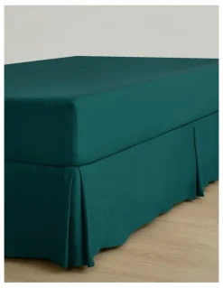 Dreamaker Superfine Washed Microfibre Pleated Valance in Teal