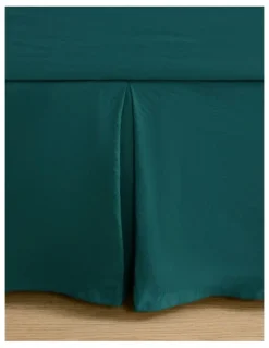 Dreamaker Superfine Washed Microfibre Pleated Valance in Teal