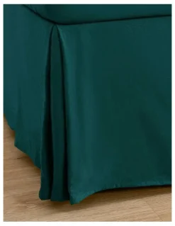 Dreamaker Superfine Washed Microfibre Pleated Valance in Teal