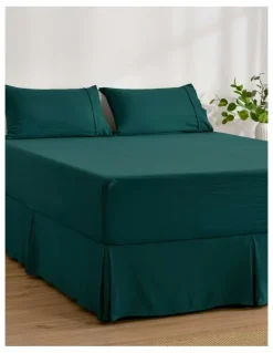 Dreamaker Superfine Washed Microfibre Pleated Valance in Teal
