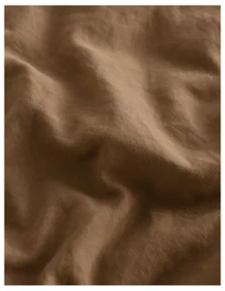 Dreamaker Superfine Washed Microfibre Quilt Cover Set in Rust