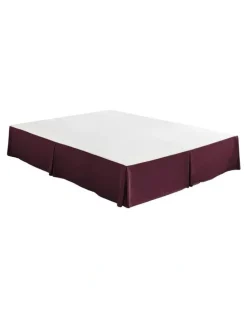 Dreamaker Superfine Washed Microfibre Pleated Valance in Cherry