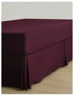 Dreamaker Superfine Washed Microfibre Pleated Valance in Cherry