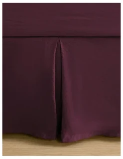 Dreamaker Superfine Washed Microfibre Pleated Valance in Cherry
