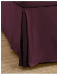 Dreamaker Superfine Washed Microfibre Pleated Valance in Cherry
