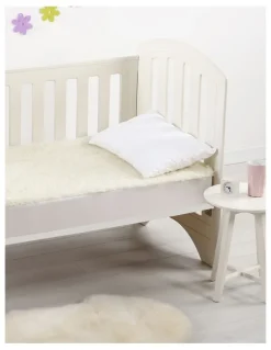 Dreamaker Underlay Cot Standard Washable Wool in White