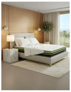 DreamZ 30CM Cooling Mattress Euro Top 7 Zone - VERDANT