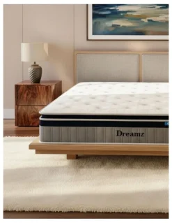 DreamZ Double Spring Mattress Pillow Top 32cm in White