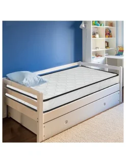 DreamZ Firm Spring Cot Mattress 13cm in White