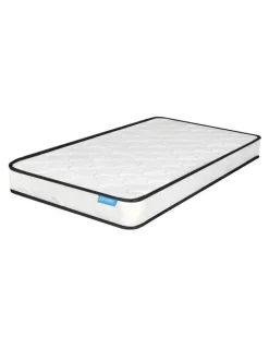DreamZ Firm Spring Cot Mattress 13cm in White